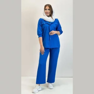 ست زنانه شانتون جیب‌دار ترمه