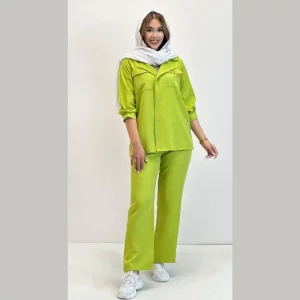 ست زنانه شانتون جیب‌دار ترمه