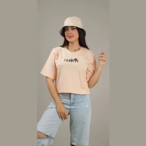 کراپ پنبه‌ای زنانه رنگی