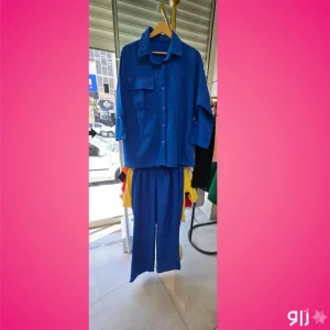 ست زنانه شانتون جیب‌دار ترمه