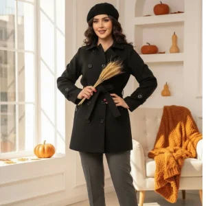 ترنچ کت زنانه مدل نیلدا