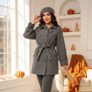 ترنچ کت زنانه مدل نیلدا