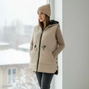 پافر زنانه بغل دکمه مدل سلنا