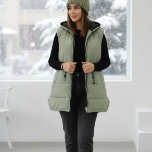 پافر زنانه بغل دکمه مدل سلنا