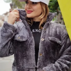 کت کراپ پولیشی جیب نما