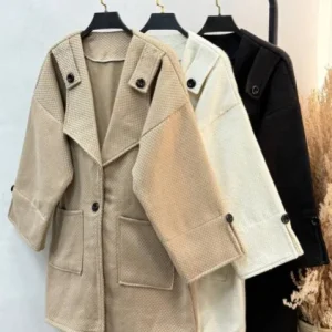 پالتو فوتر حصیری یقه انگلیسی