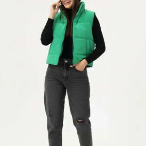 پافر کراپ زنانه مدل رستا