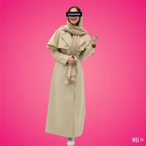 بارانی کتان زارا مدل شارپل