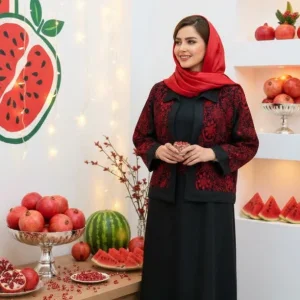 ست 3 تیکه یلدایی زنانه مدل آویسا