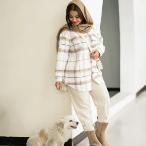 شکت کلاه دار زنانه مدل پرنیان