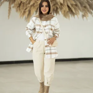 شکت کلاه دار زنانه مدل پرنیان