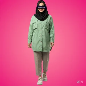 شومیز مانتو کتان کجراه مدل رامز