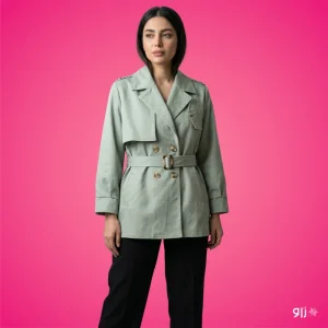 بارانی یقه انگلیسی مدل لئون