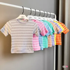 بلوز کراپ زنانه مدل مرسی