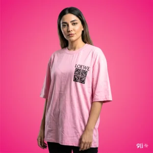 تیشرت باکسی زنانه مدل LOEWE