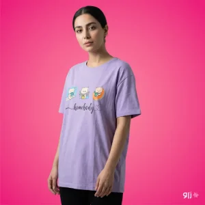 تیشرت زنانه باکسی طرح 3 خرس