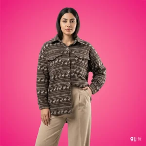 پیراهن مانتو پشمی وارداتی مدل گوزن