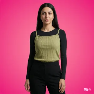 کراپ تاپ کبریتی زنانه مدل رها