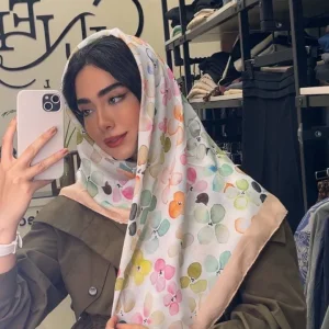 روسری مدل گل بهاری