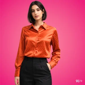 شومیز ساتن مدل لایرا