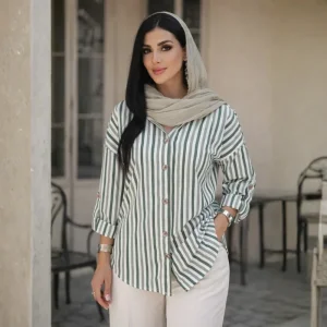 شومیز لینن رنگ پاستیلی