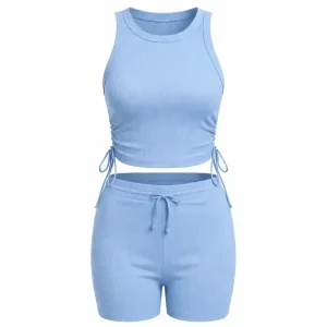 ست تاپ و شلوارک زنانه مدل رژا