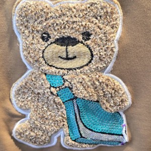 ست زنانه گلکسی teddy bag با هدبند