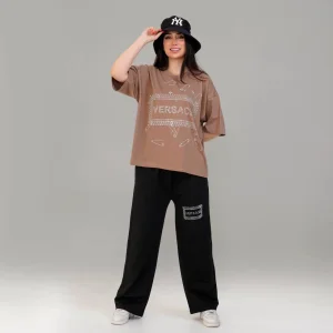 ست آستین سه ربع زنانه طرح versace