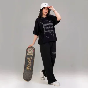 ست آستین سه ربع زنانه طرح versace