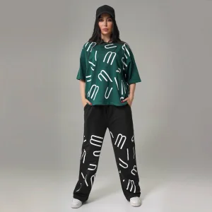 ست تیشرت آستین سه ربع زنانه طرح Miu