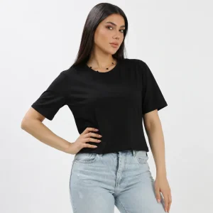 تیشرت نیم تنه زنانه مدل ساده