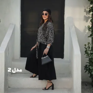 ست زنانه پلنگی گِره ای مدل راشام