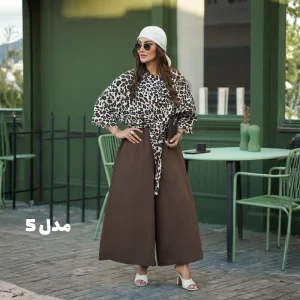 ست زنانه پلنگی گِره ای مدل راشام