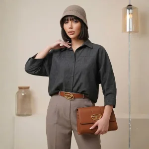 شومیز تابستانی سیلک مدل فرال