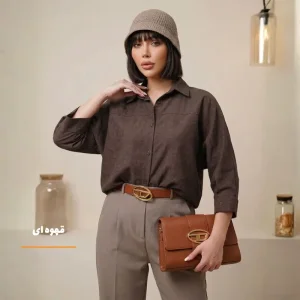 شومیز تابستانی سیلک مدل فرال