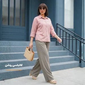 شومیز تابستانی سیلک مدل فرال