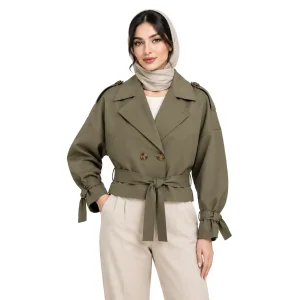 کت کراپ کتان زنانه مدل دایانا