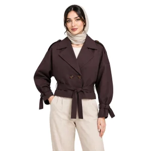 کت کراپ کتان زنانه مدل دایانا