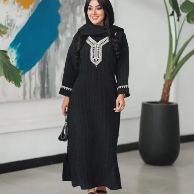 کفتان طرح هندی مشکی