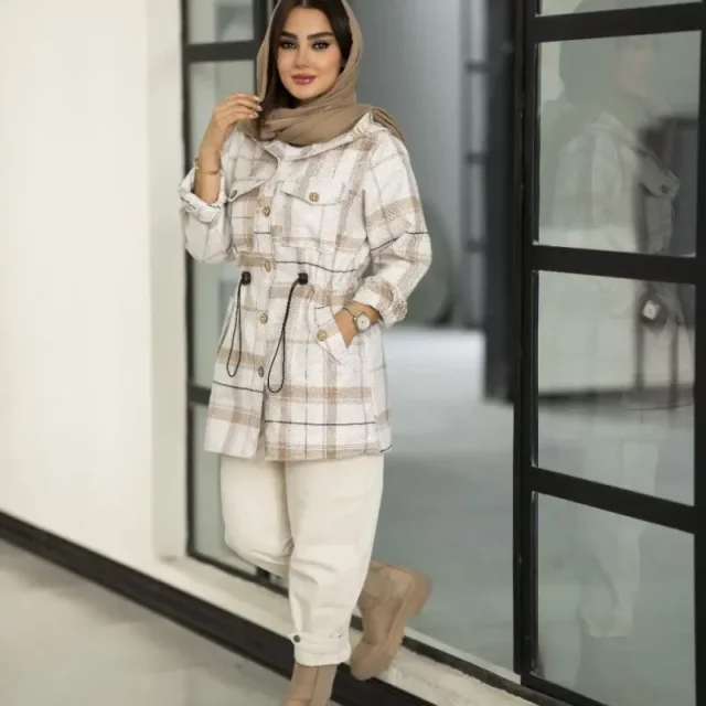 شکت کلاه دار زنانه مدل پرنیان