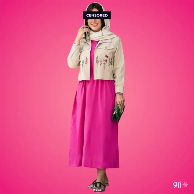 کت سارافون گلدوزی زنانه مدل شیوا