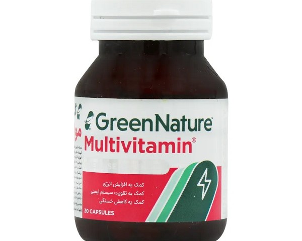 کپسول مولتی ویتامین گرین نیچر 30 عدد