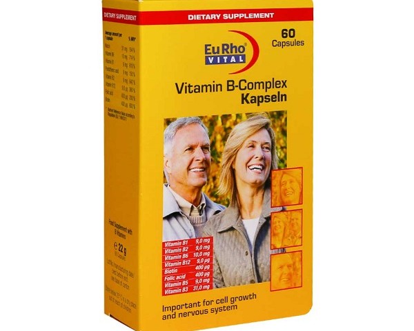 کپسول ویتامین ب کمپلکس یوروویتال 60 عدد