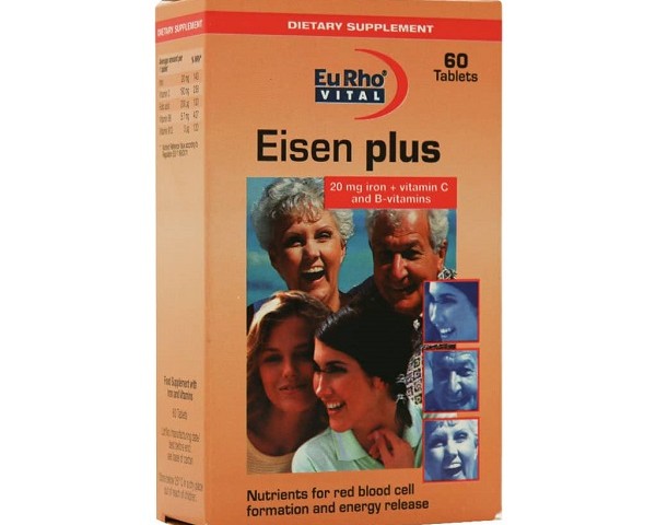 قرص آیزن پلاس یوروویتال ۶۰ عدد