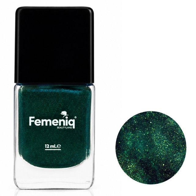 لاک ناخن صدفی فمنیک مدل nature friendly شماره 157 رنگ کله غازی اکلیلی حجم 12 میلی لیتر