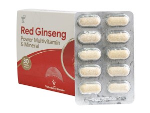 قرص رد جینسینگ پاور مولتی ویتامین و مینرال ویتامین لایف ۳۰ عدد