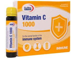 ویال خوراکی ویتامین C 1000 میلی گرم یوروویتال 6 عدد