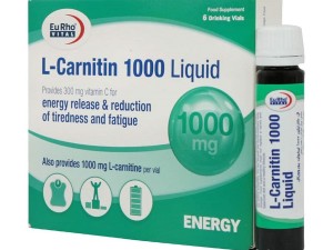 ویال ال کارنیتین 1000 میلی گرم یوروویتال 6 عدد