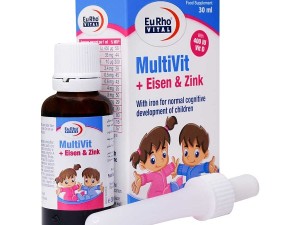 قطره مولتی ویت آیزن و زینک یوروویتال 30 میلی لیتر