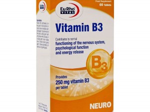 قرص ویتامین B3 250 میلی گرم یوروویتال 60 عدد